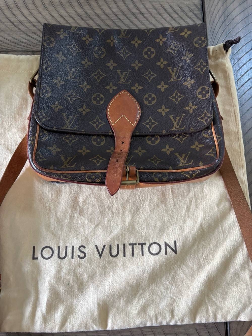Louis Vuitton Monogram Messenger Bag in Brown and Tan - Picture 2 of 8